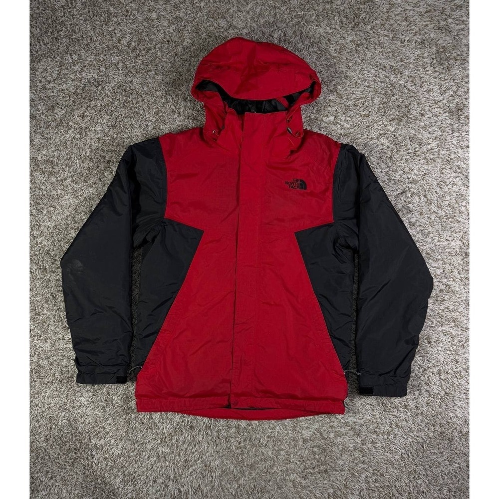 The North Face Color Block 3 in 1 HyVent Black Red Jacket Men's Small